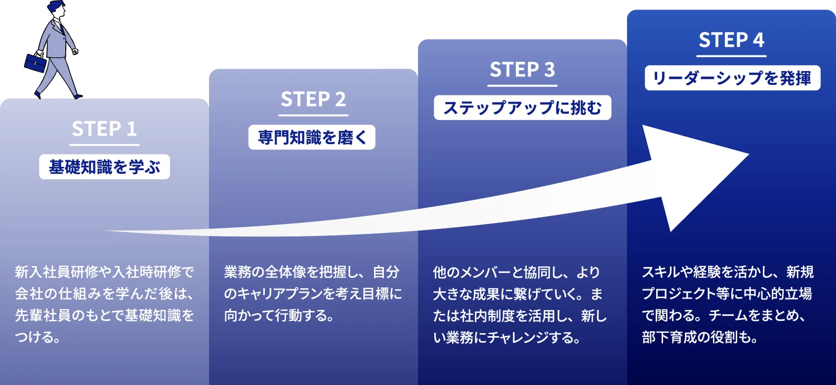 キャリアステップの図